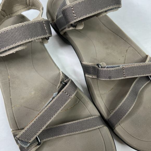 Teva Verra Open Toe Strappy Comfort Sport Sandals Gray Brown Womens 9 - Picture 6 of 8